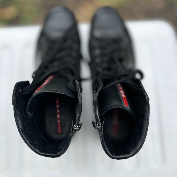 Prada Black High-Top Sneakers - Picture 5 of 7